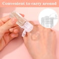 thumbnail image 4 of ACDANC 12 Pcs Travel Size Empty Sample Containers with Flip Cap,15Ml/0.5Oz Clear Plastic Mini Travel Bottles,Tiny Squeeze Bottles for Water Shampoo Shower Gel Lotion, 4 of 13