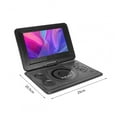 thumbnail image 5 of Lecteur DVD Portable de 13,9 Pouces, Port USB Sans Région, Écran Pivotant à Rotation de 270 Degrés, Lecteur EVD pour la Maison, Écran Haute Résolution, 5 of 5