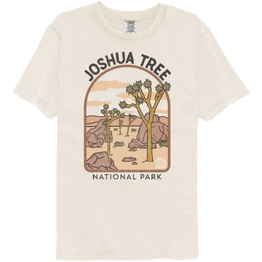 National Parks Joshua Tree Arch Illustration IVory Adult Comfort Color T-Shirt