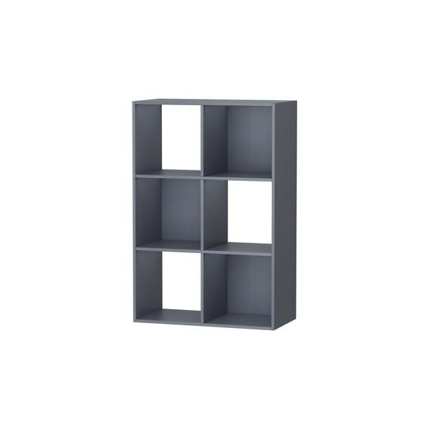 Mainstays 6 cube storage organizer gray walmart