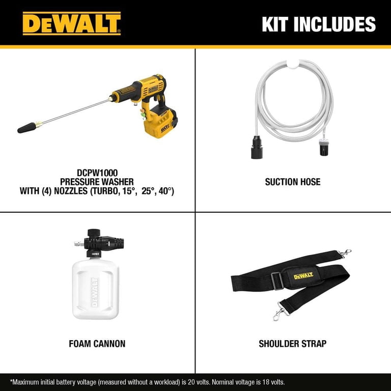 DEWALT FLEXVOLT 60V MAX 1000 PSI 1.0 GPM Cold Water Cordless