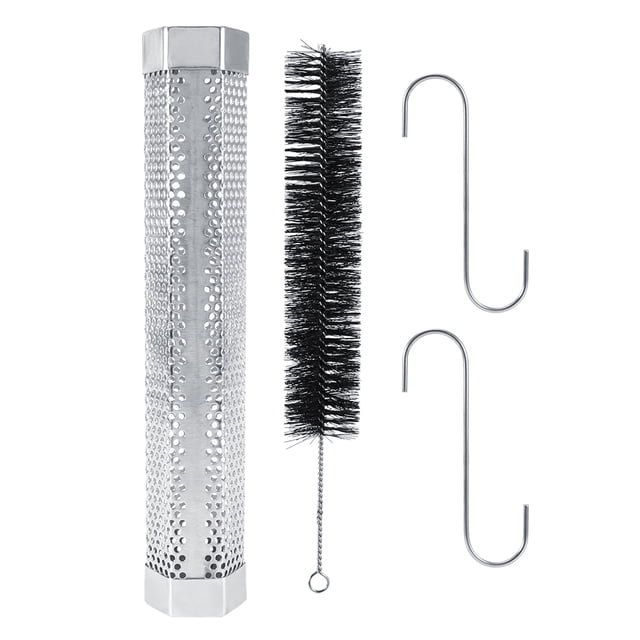 Generador de humo, tubo de ahumador de pellets, generador de humo de barbacoa hexagonal, tubo de ahumador, artesanía excepcional Jadeshay A