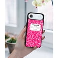 thumbnail image 5 of WIRESTER Shockproof Soft Rubber Cover Case for Apple iPhone 17 Air 6.6" 2025, Hot Pink Composition Book, 5 of 5
