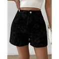 thumbnail image 4 of Gdvsclr Women'S Floral Jacquard Shorts High Waisted Boho Summer Shorts with Pocket Black L, 4 of 8