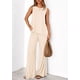 thumbnail image 2 of Conjunto de Dos Piezas para Mujer PRETTYGARDEN Beige XL, 2 of 8