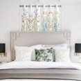 thumbnail image 4 of Spring Floral Kitchen Curtains Short 54 Inch Length, Colorful Watercolor Botanical Summer Grommet Top Bedroom Living Room Curtains, Light Filtering Cafe Curtain Drapes 2 Panels Set 84''x54'', 4 of 9