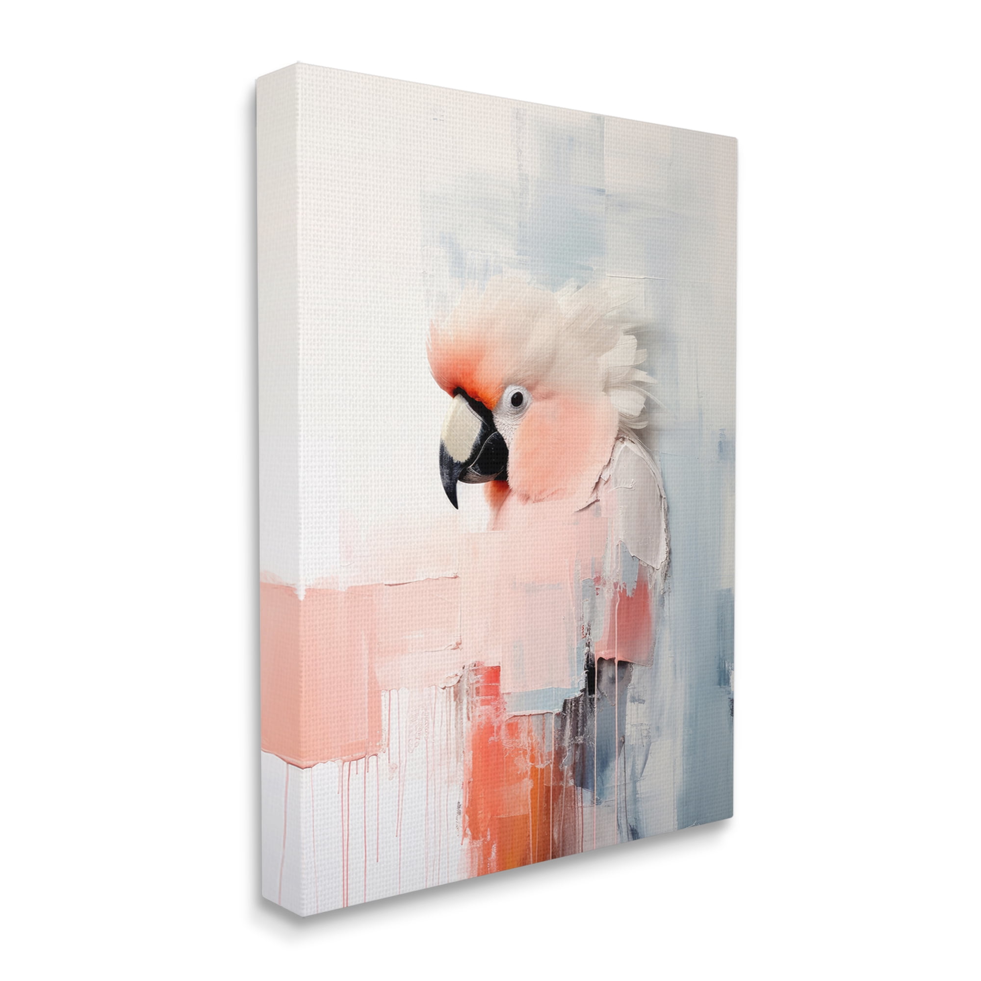 Stupell Industries Modern Cockatoo Portrait Animals & Insects Painting Gallery Wrapped Canvas Art Print Wall Art, 30 x 40