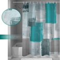 thumbnail image 3 of FNNMNNR Fabric Shower Curtain for Bathroom  Abstract Geometric Lavender  Custom Shower Curtain Set with Hooks  Luxury Bathroom Curtains  Purple Grey Waterproof Polyester Bathroom Accessor, 3 of 6