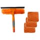 thumbnail image 2 of Herramienta limpiadora de ventanas. Fácil de usar. Práctica. Profesional. Multiusos. Estilo B Gris Naranja, 2 of 9