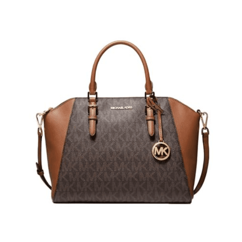 Michael kors ciara large top zip leather satchel online