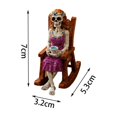 thumbnail image 3 of Halloween Skeleton Statues, Skull Figurines Gothic Home Decor for Shelf, Tabletop, Indoor Outdoor Halloween Decorations, 3 of 7