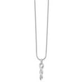 thumbnail image 3 of Auriga 925 Sterling Silver 1.8 mm Rhodium-Plated Diamond Twist Necklace for Women 20", 3 of 6