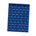 thumbnail image 4 of Classroom Pocket Chart Multipurpose Wall Door Mount Hanging Classroom Hanging Blue 30 Pockets, 4 of 9