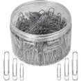thumbnail image 1 of Paper Clips 700 Pieces Assorted Sizes With 1.1 Inch & 1.3 Inch & 2 Inchsmall Medium And Large Size Sliver Paperclips For Office School Hospital Docume, 1 of 4