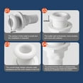 thumbnail image 4 of Thru Hull Fitting, ABS Plastic 29mm Boat Through Hull Connector Boat Plumbing Fittings Accessory, Boat Drain Outlet Plug Hose Connector for Rvs Yachts, 4 of 8