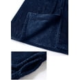 thumbnail image 5 of AMITOFO Womens Zip Up Fleece Robe Warm Loose Flannel Fleece Bathrobe Plush Zipper Lounger Robe for Ladies 2XL-3XL & Navy Blue, 5 of 8
