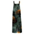 thumbnail image 5 of Womens Fall Fashion Jumpsuit Spooky Season Casual Overalls Wide Leg Pants with Pockets, Halloween Trick or Treat Party Costume L, 5 of 7