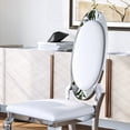 thumbnail image 7 of Luxury Dining Chairs Set of 4, Oval Back PU Upholstered Chairs with Stainless Steel Cabriole Legs, Dining Chairs for Kitchen, Living Room, Office, 7 of 7