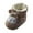 Khaki, variant on Baby Boots Children Floor Cotton Plus Velvet Thick Warm Soft Soles Cute Shoes For Boys Girls Size 12-18 Months