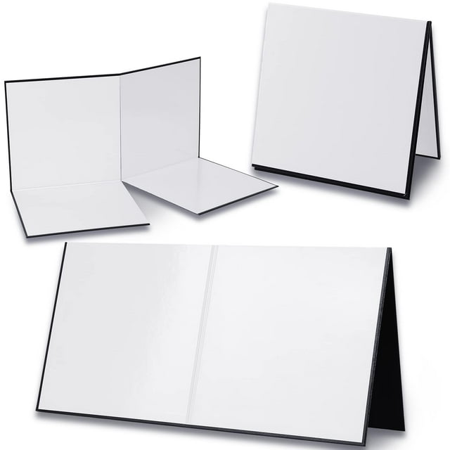 Tablero de juego plegable en blanco Zhanmai, cuádruple, borrado en seco, 4 unidades