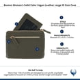thumbnail image 7 of Buxton  Colorful Designer Premium Faux Leather Large ID Coin Case (Women), 7 of 7