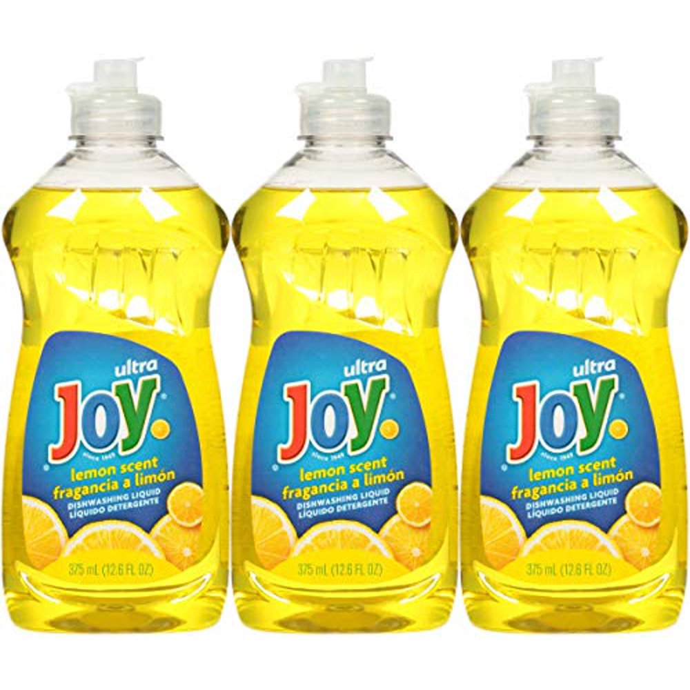 Joy Ultra Dishwashing Liquid, Lemon Scent, 12.6 oz3 pk