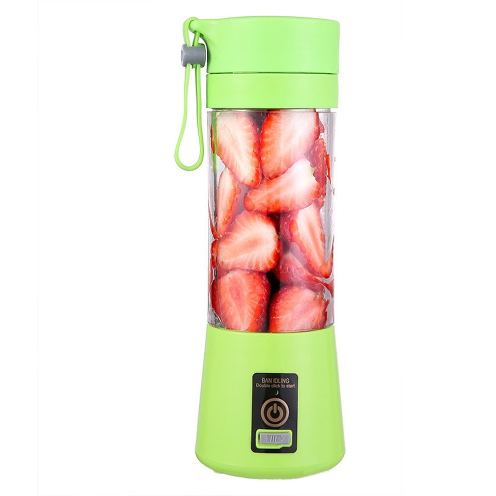 Portable Blender USB Mixer Two Blades Electric Juicer Machine Smoothie