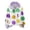 Tops-A216White, variant on LEKWK Womens Mardi Gras Funny T Shirts Purple Vertical Striped Blouses Dressy Casual Long Sleeve Ruffle Collar Button Down Work Outfits
