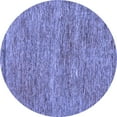 thumbnail image 1 of Ahgly Company Indoor Round Abstract Blue Modern Area Rugs, 4' Round, 1 of 4