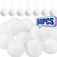 thumbnail image 2 of Bolas de nieve navideñas de espuma blanca, adornos navideños para hacer tú mismo, bolas colgantes para árbol de Navidad, decoración para fiesta de Año Nuevo y hogar, 2 of 5