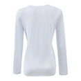 thumbnail image 2 of Women Shirts V Neck Long Sleeve Tops T-Shirt Basic Tees, 2 of 5