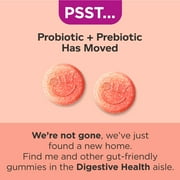 OLLY Probiotic + Prebiotic Gummy, Adult Digestive + Gut Health Supplement, 60 Ct