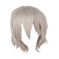 thumbnail image 1 of Cosplay peluca corta/ moda puntiaguda en capas unisex básica resistente al calor esponjoso Anime peluca / para disfraz de de Halloween , Blanco Macarena Peluca corta para hombre, 1 of 8