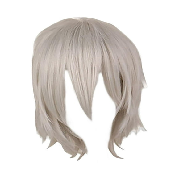 Peluca corta en capas Zulema Unisex para Fiesta Halloween Hombre Blanco