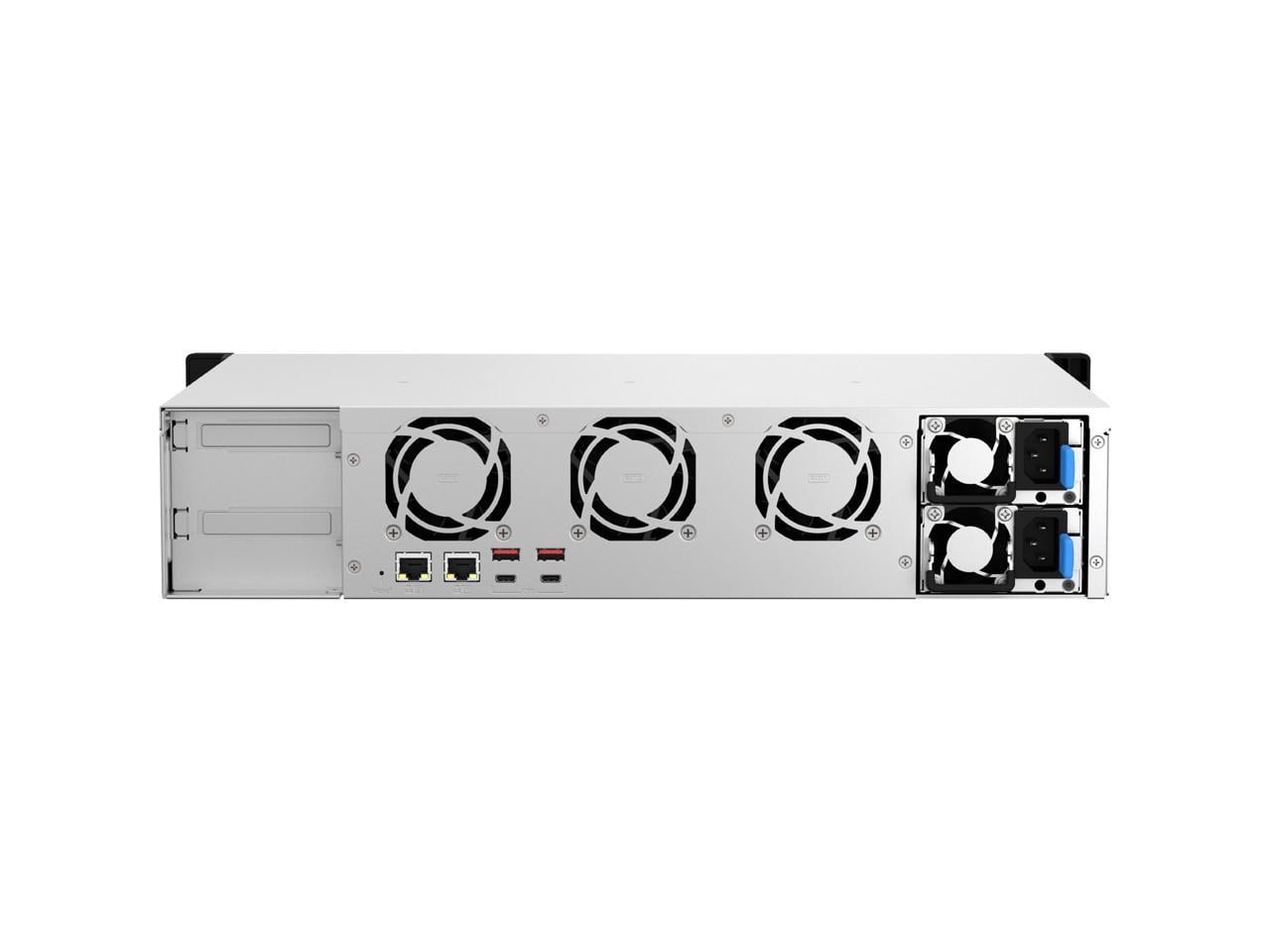 QNAP TS-873AEU-RP-4G SAN/NAS Storage System - Ryzen V1500B Quad-core (4 Core) 2.20 GHz - 8 x HDD Supported - 0 x HDD Installed - 8 x SSD Supported - 0 x SSD Installed - 4 GB RAM DDR4 SDRAM - Serial...