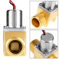 thumbnail image 2 of Válvula solenoide de 4,5 V CC, válvula de rosca de 1/2", válvula solenoide eléctrica de latón con pulso de flujo de agua, resistente al desgaste y duradera, para el entorno de suministro EOTVIA No, 2 of 6