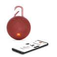 thumbnail image 2 of JBL Clip 3 Portable Bluetooth Speaker with Carabiner - Red, 2 of 5