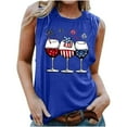 thumbnail image 1 of Qiopertar Blouse Sans Manches Imprimée Mode Décontractée pour Femmes Col Rond Sexy Pull-Over Slim Offres de la Semaine Liquidation à Moins de 5$ jusqu'à 90 % de Réduction, 1 of 4