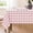 Pink and White, variant on Checkered Tablecloth Rectangle Gingham Table Cloths Waterproof Wrinkle Free Buffalo Plaid Table Covers Washable for Dining, Parties & Outdoor Picnic(52"×70")