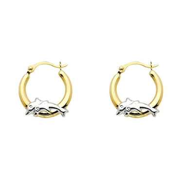 PAVOI 14K Yellow Gold Plated Infinity Hoop Earrings For Women - 2 3/4" Sterling Silver Post Earrings, Hypoallergenic