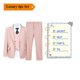thumbnail image 1 of Conjunto de traje con clase para niño, traje de color Beige, un botón, sólido, 4 piezas, Blazer, chaleco, pantalones, corbata, esmoquin Formal para niño de 3 a 4 años, 1 of 5
