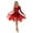 Burgundy, variant on TiaoBug Women's Shiny Sequins Lyrical Dance Costume One Shoudler Leotard Mesh Tulle Ballet Dance Dress Blue XL