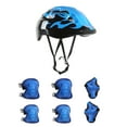 Hoarboeg 7Pcs/Set Children Kids Helmet Knee Elbow Pad Cycling Skate