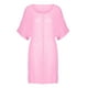 thumbnail image 2 of Camisa de gasa lisa holgada de manga corta y cuello redondo profundo para mujer, ideal para combinar con vaqueros o faldas, tallas S-XXL, 2 of 7