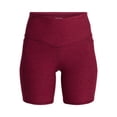 thumbnail image 2 of Athletic Works Women's and Women's Plus High Rise Bike Shorts, 7" Inseam, Size XS-4X, 2 of 5