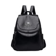 thumbnail image 1 of Mochila de viaje para mujer Strade Fareast Limited PU cuero Negro 27 cm x 13 cm x 31 cm, 1 of 8