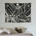 thumbnail image 4 of ONETECH  Skull Tapestry Black and White Tapestry Branches Tapestry Skeleton Crow Raven Tapestry Hippie Eyes Tapestry Wall Hanging for Room, 4 of 7