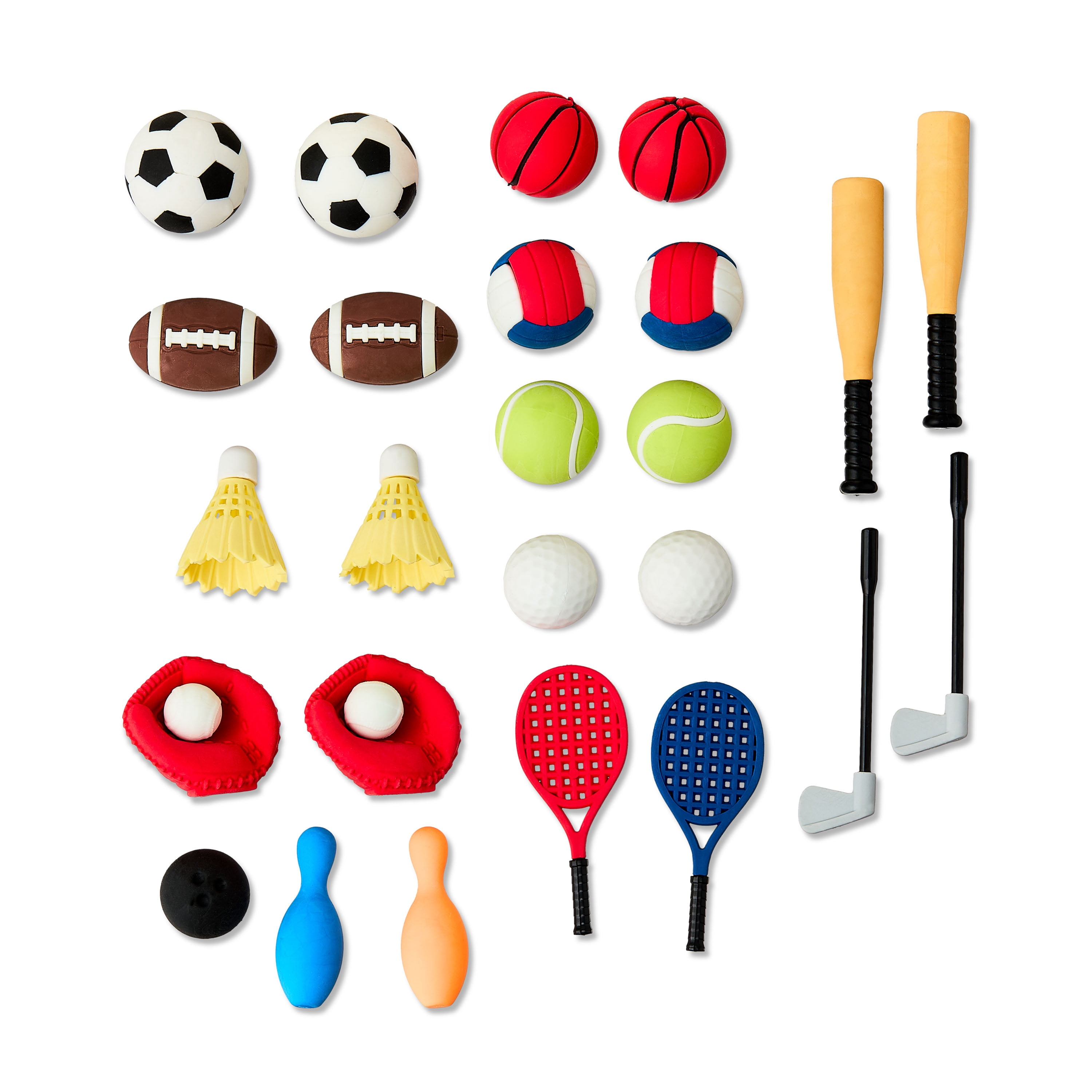 Pen+Gear Eraser Pals, Sports, 25 Count