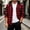 Red, variant on WRFWUL Mens Flannel Hooded Shirts Fall Trendy Plaid Long Sleeve Button Down Sweatshirt with Chest Pocket