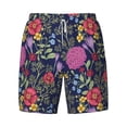 thumbnail image 4 of Lsque Mens Swim Trunks Floral Pattern - Bathing Suit Compression Liner - Beach Swim Shorts Swimwear - (S-3XL) - Stretch Quick Dry -Large, 4 of 9